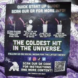 Polar Blast Silicone Nozzle and Stainless Steel Stem Cool toke easier On lungs